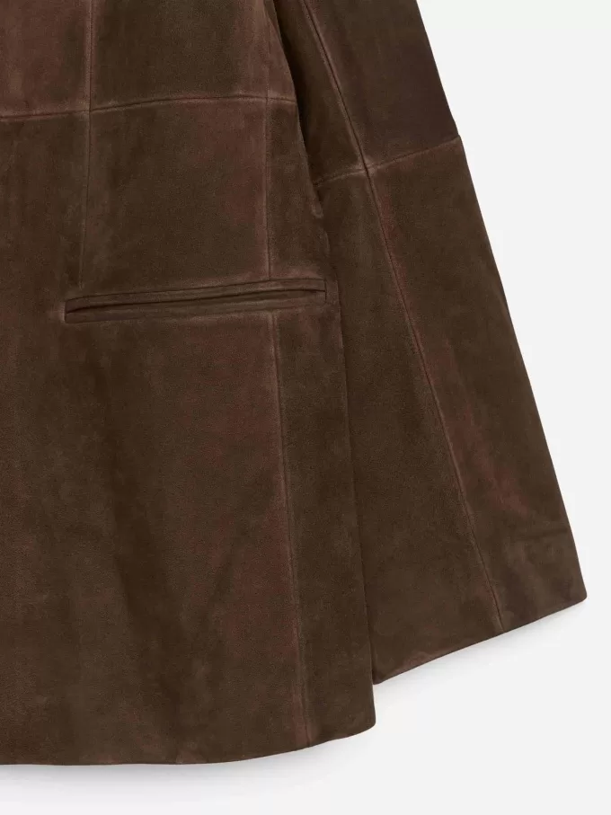 Afslappet ruskindsblazer Afslappet ruskindsblazer