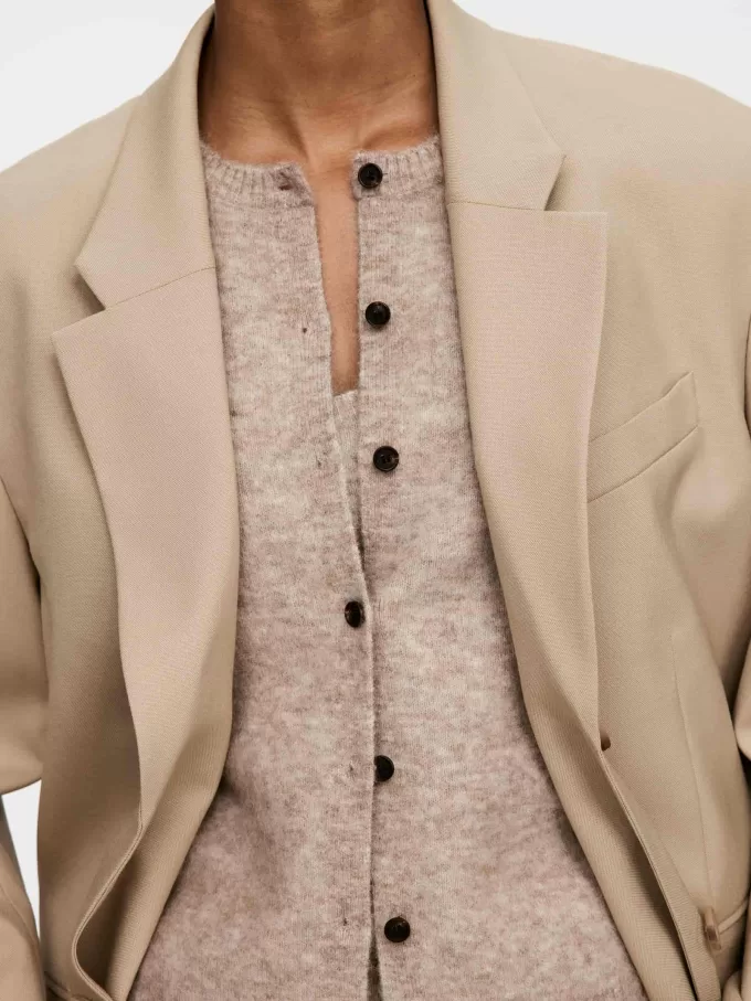 Alpaca-uld-blend cardigan