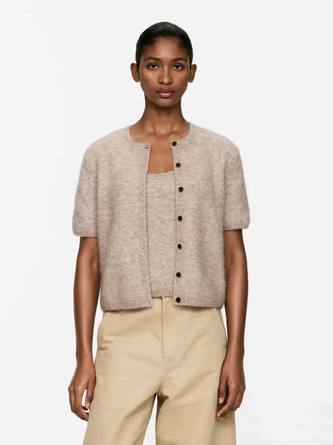 Alpaca-uld-blend cardigan