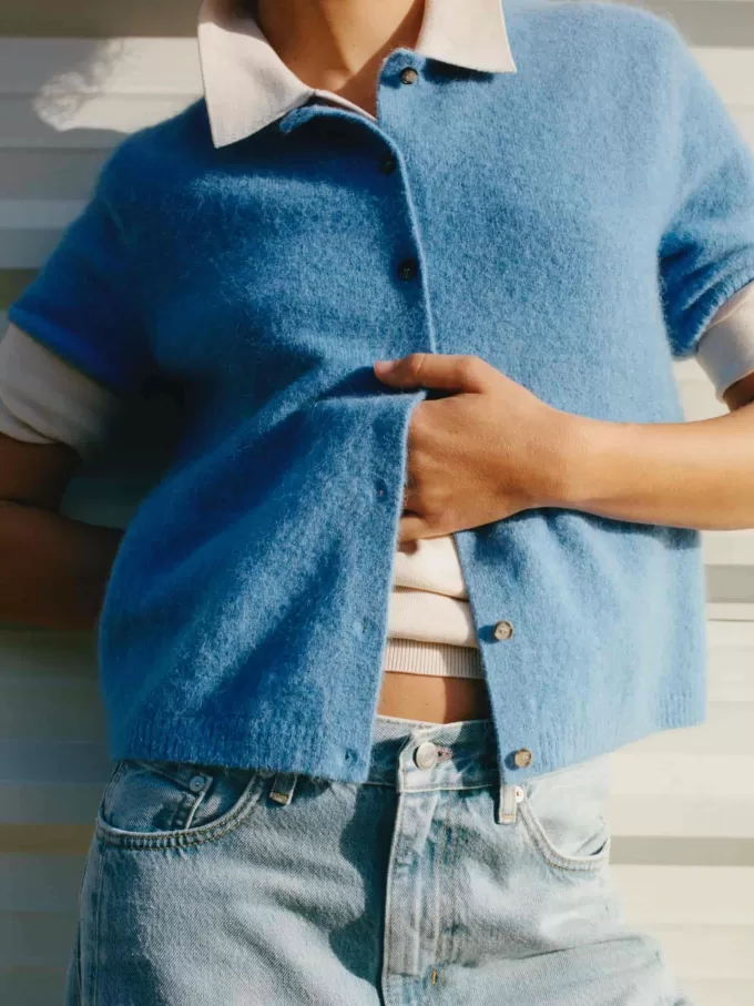 Alpaca-uld-blend cardigan Alpaca-uld-blend cardigan