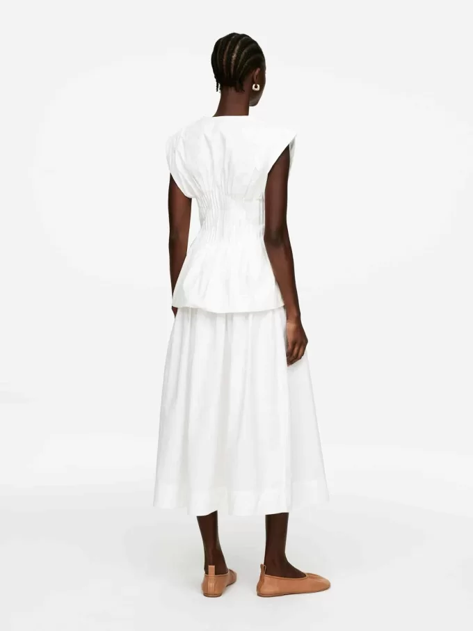 Boble-hem Pintuck Top