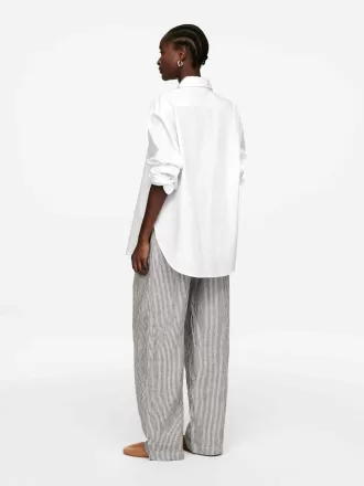 Bukser med snoretræk i hør