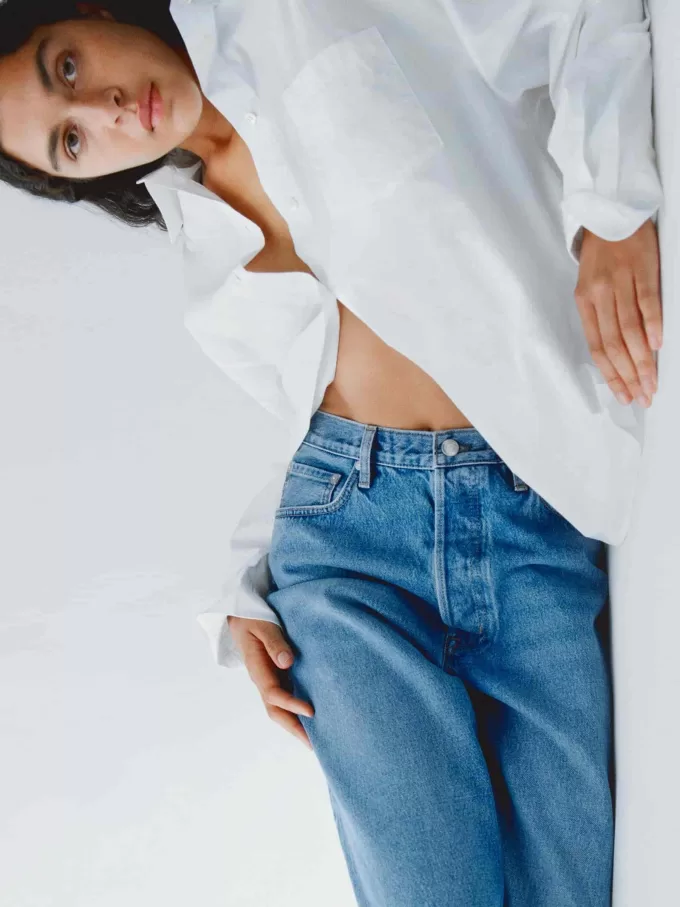 Oversized bomuldsskjorte Oversized bomuldsskjorte