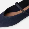 Denim Mary Jane Flats Denim Mary Jane Flats
