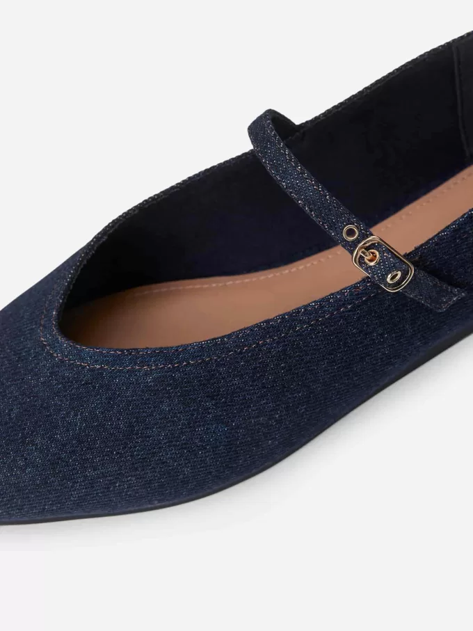 Denim Mary Jane Flats Denim Mary Jane Flats