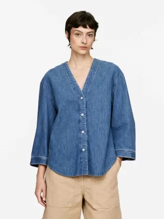 Denim bluse