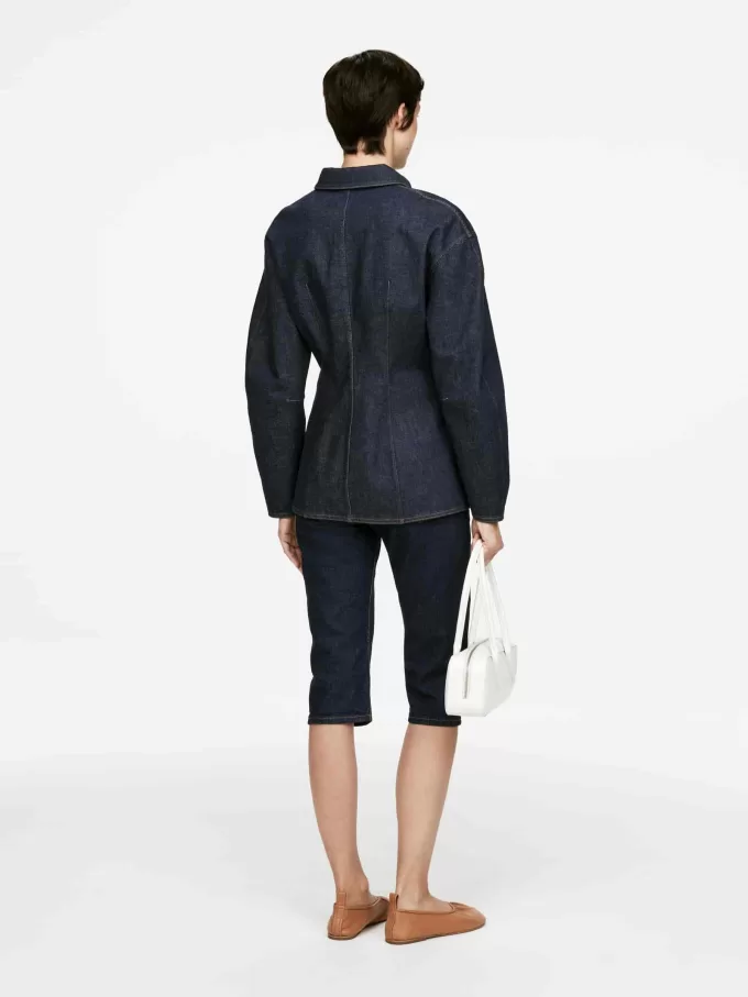 Figursyet denimskjorte