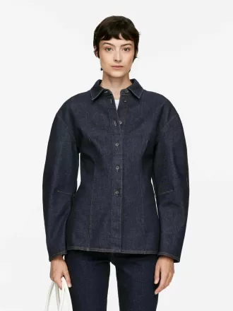 Figursyet denimskjorte