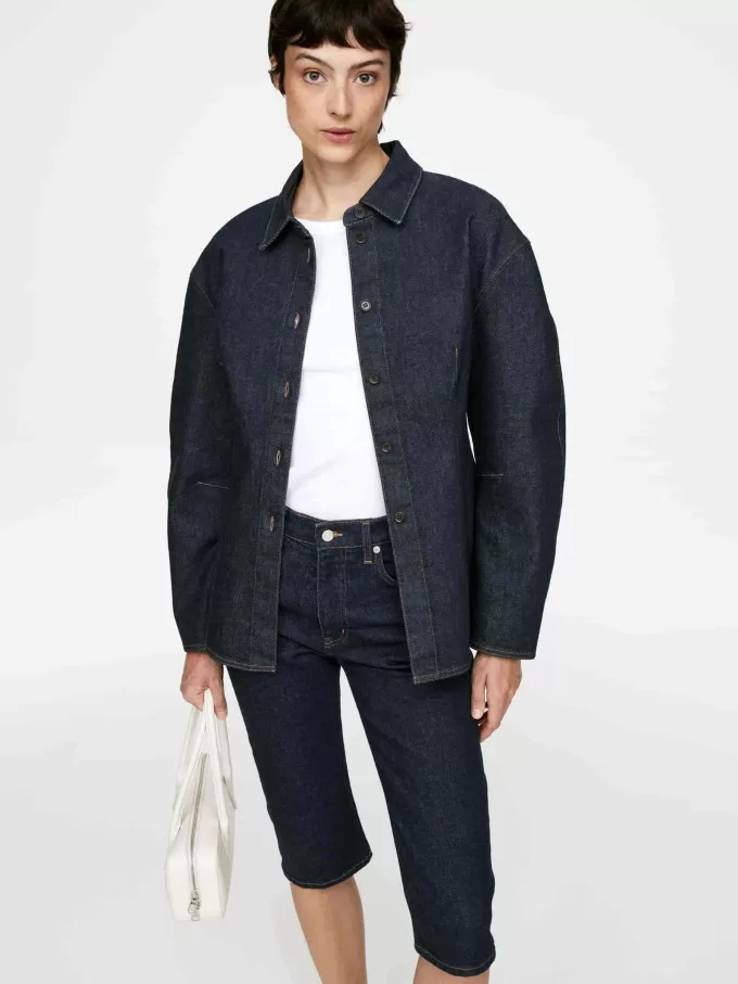 Figursyet denimskjorte