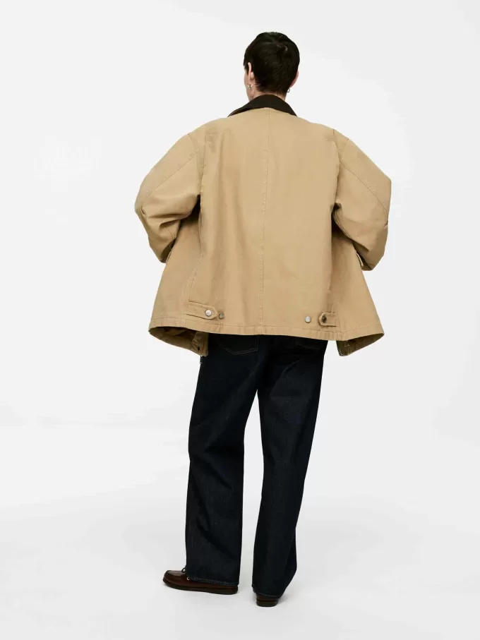 Foret lærredsjakke Foret lærredsjakke