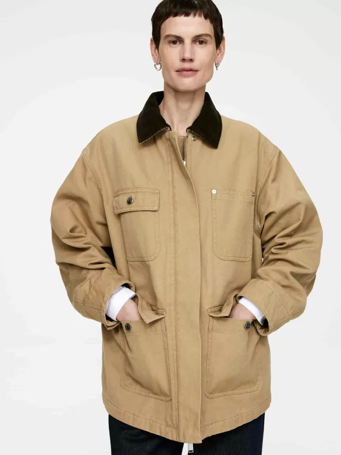 Foret lærredsjakke Foret lærredsjakke