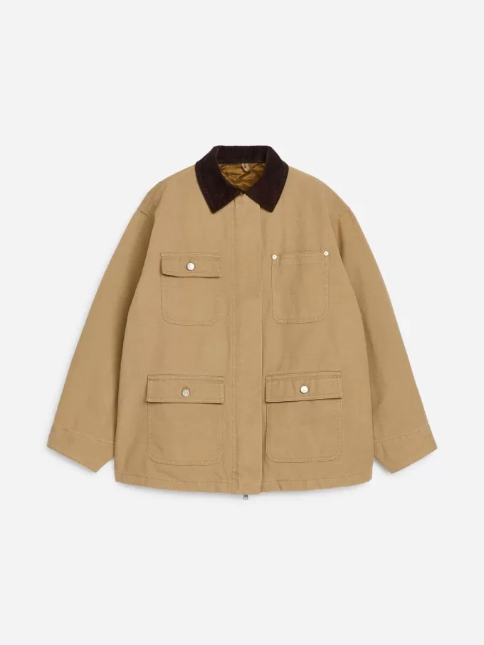 Foret lærredsjakke Foret lærredsjakke