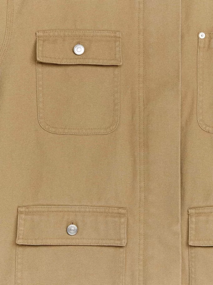 Foret lærredsjakke Foret lærredsjakke