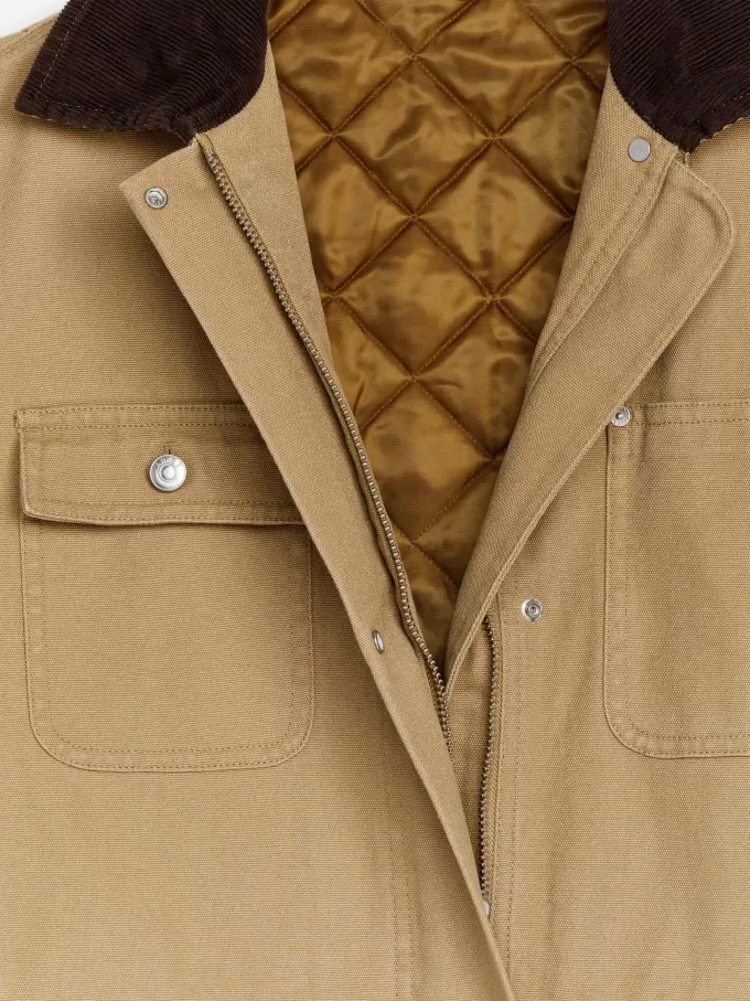 Foret lærredsjakke Foret lærredsjakke