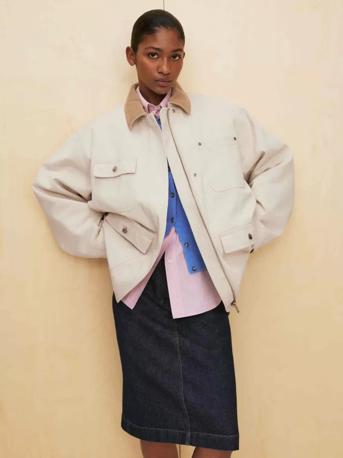 Midi denim nederdel Midi denim nederdel