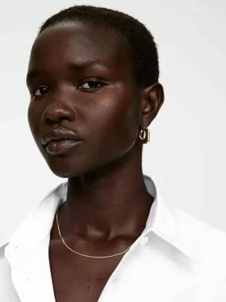 Forgyldte Hoop Øreringe