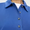 Fransk frotté poloshirt