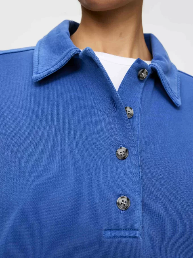 Fransk frotté poloshirt
