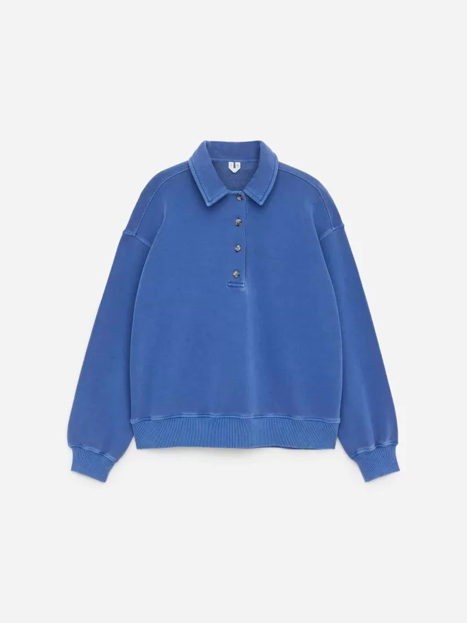 Fransk frotté poloshirt