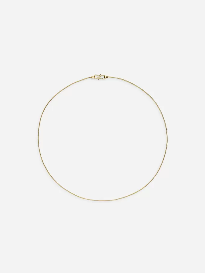 Guldbelagt kæde halskæde