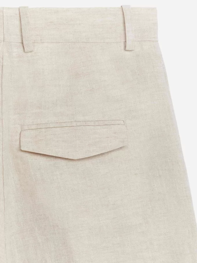 Højtaljede hørshorts Højtaljede hørshorts