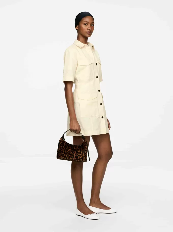 Kjole i hør og bomuld