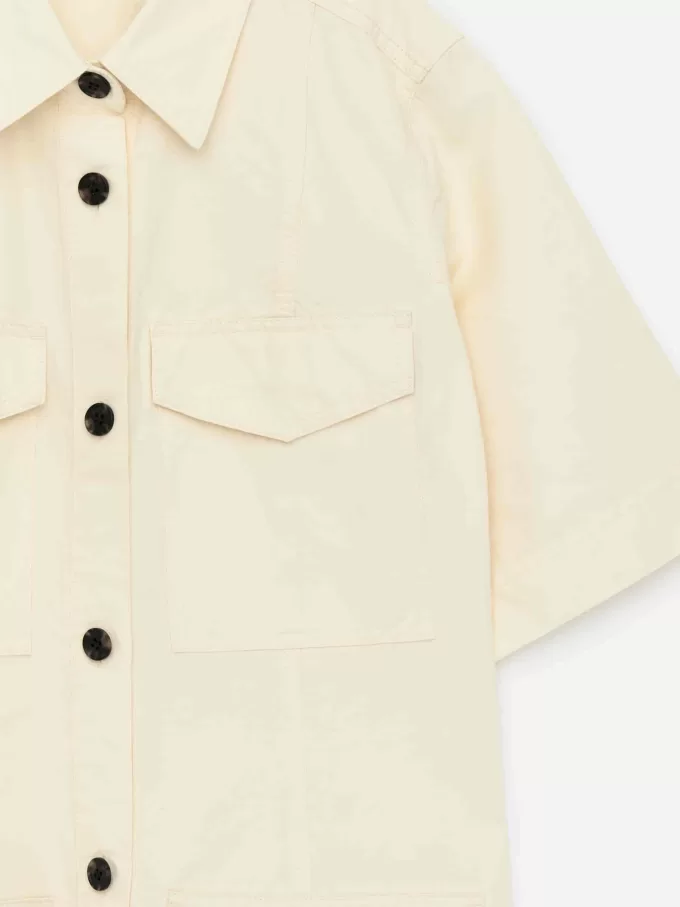 Kjole i hør og bomuld