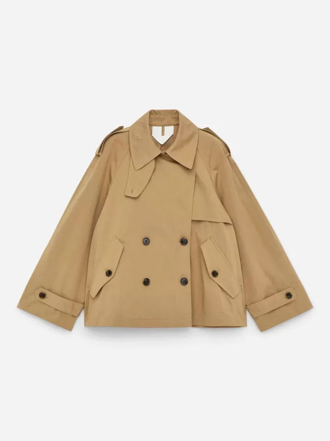 Kort trenchjakke