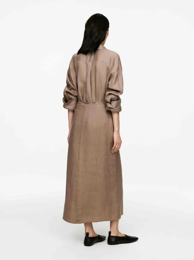 Linned wrap nederdel