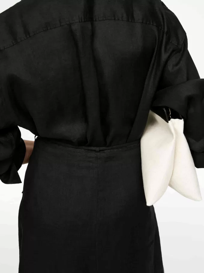 Linned wrap nederdel