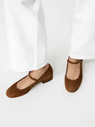 Mary Jane Suede Pumps