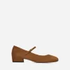 Mary Jane Suede Pumps