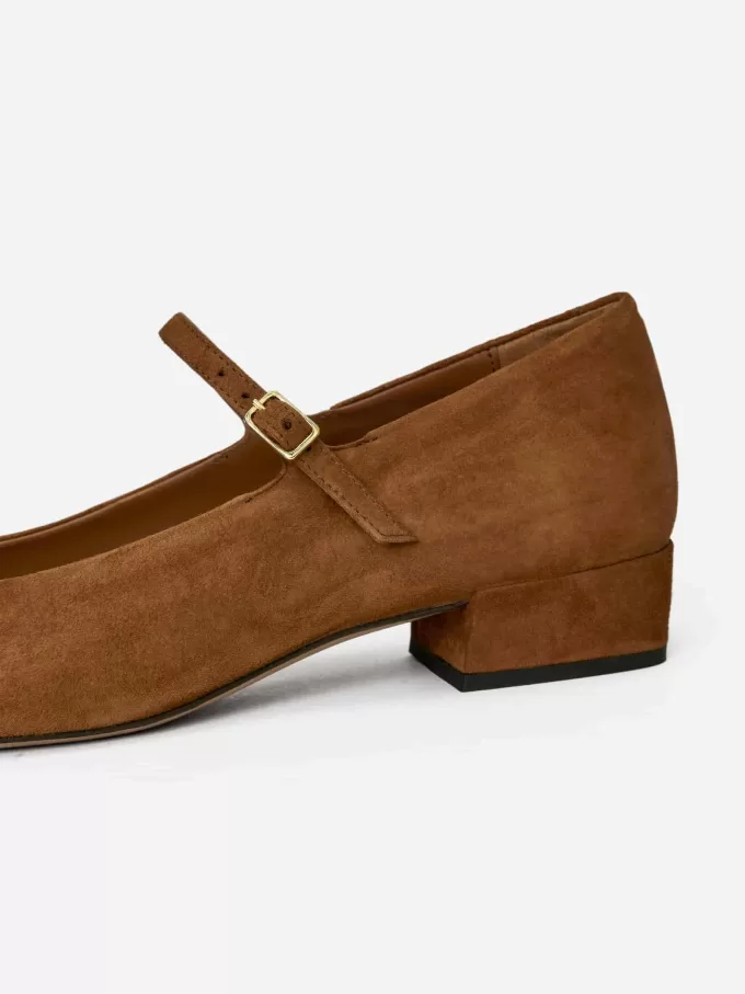 Mary Jane Suede Pumps