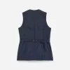Monteret denim vest Monteret denim vest