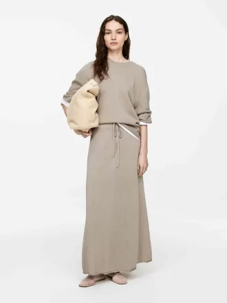 Nederdel i hør-bomuldsblanding