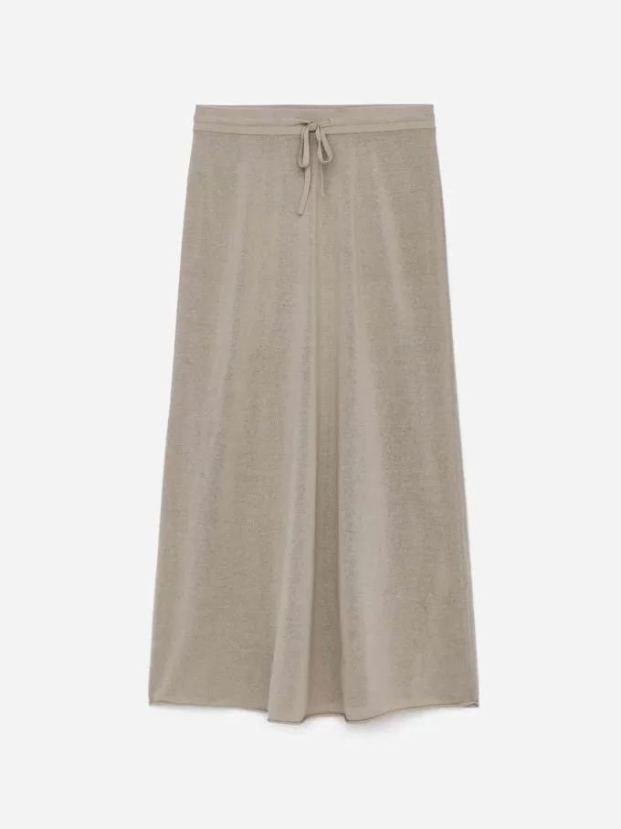 Nederdel i hør-bomuldsblanding Nederdel i hør-bomuldsblanding