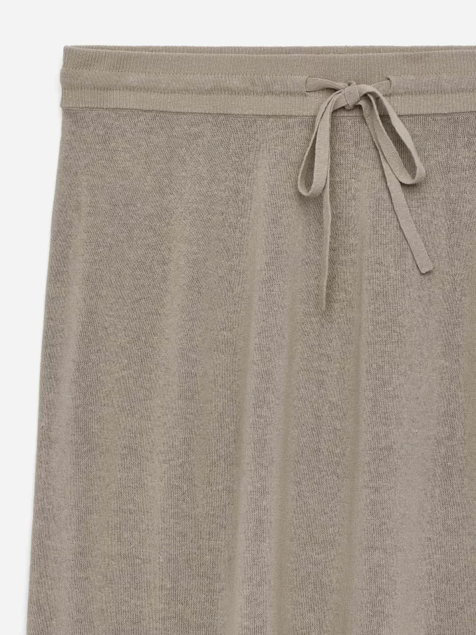 Nederdel i hør-bomuldsblanding Nederdel i hør-bomuldsblanding