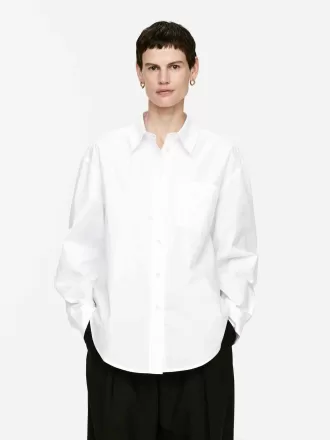 Oversized bomuldsskjorte