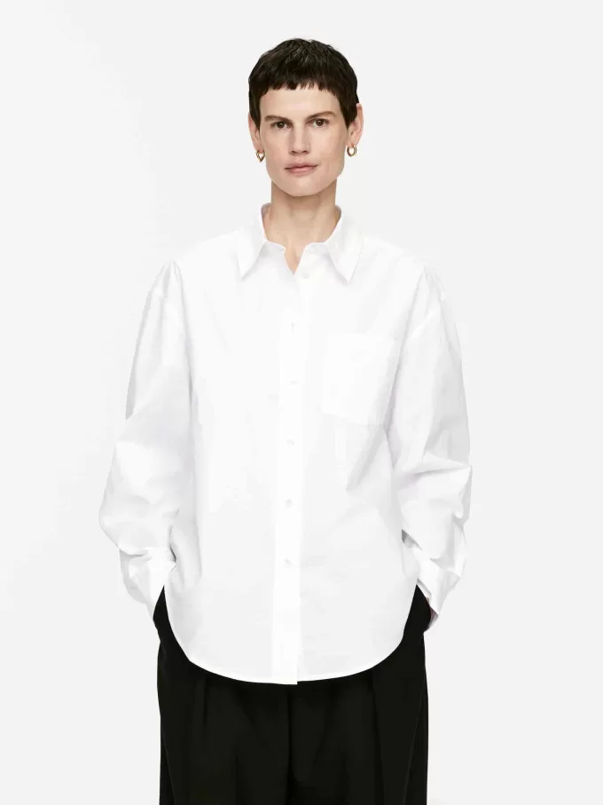 Oversized bomuldsskjorte Oversized bomuldsskjorte