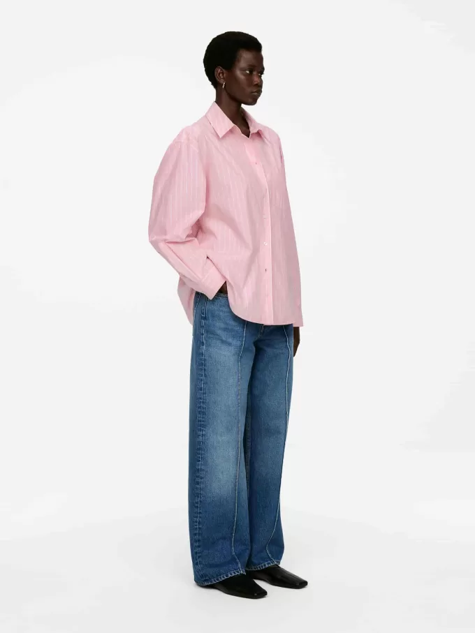 Oversized bomuldsskjorte Oversized bomuldsskjorte