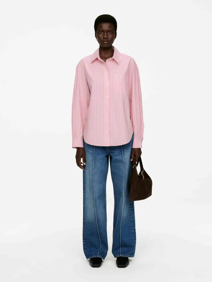 Oversized bomuldsskjorte Oversized bomuldsskjorte