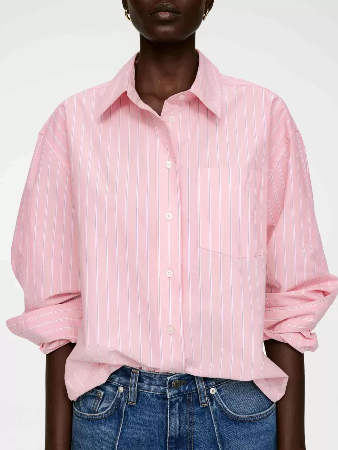 Oversized bomuldsskjorte Oversized bomuldsskjorte