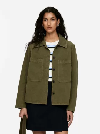 Overtrøje i linnedblanding