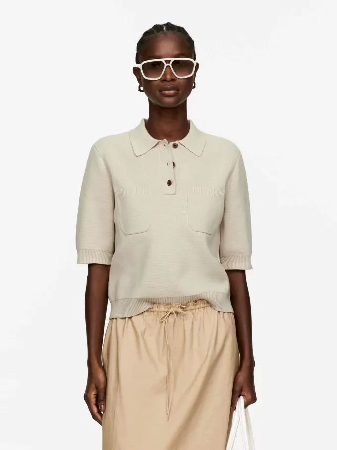 Poloskjorte i bomuld Poloskjorte i bomuld