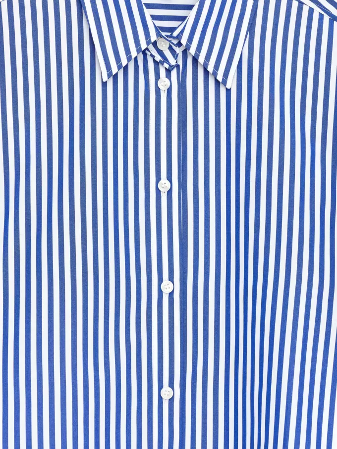 Poplin-skjorte med afslappet pasform