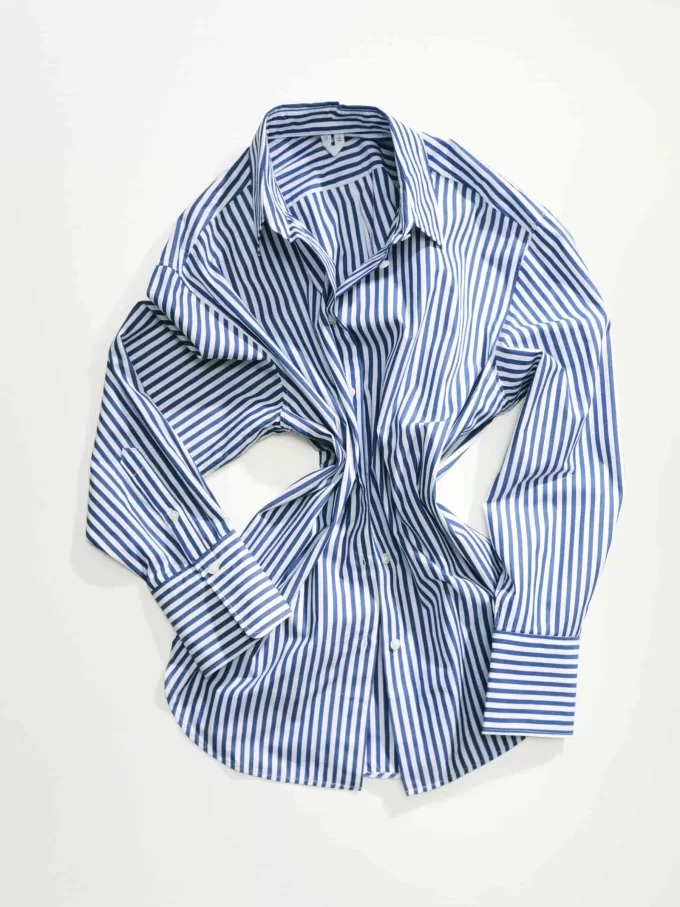 Poplin-skjorte med afslappet pasform