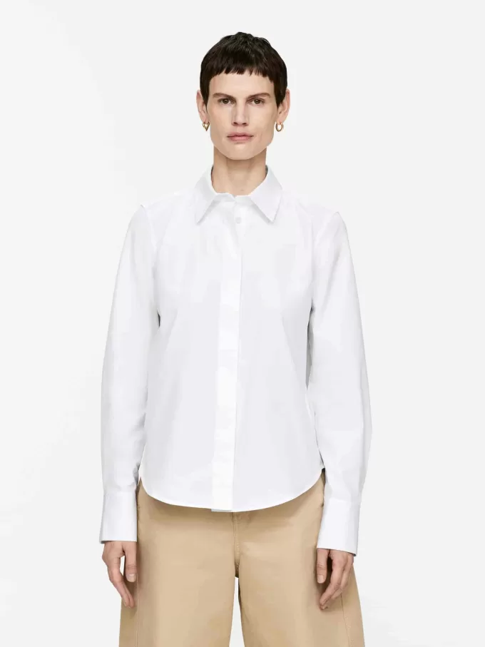 Regular-Fit Poplin skjorte