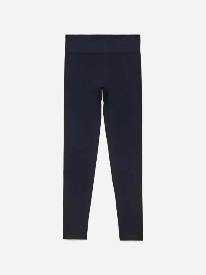 Ribbede sømløse strømpebukser