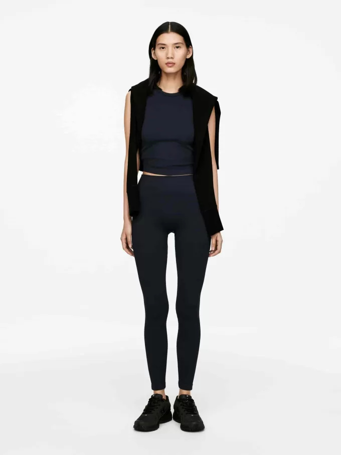 Ribbede sømløse strømpebukser