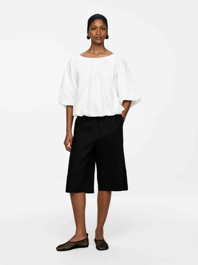 Shorts i hørblanding Shorts i hørblanding